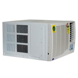 Carrier 12K 3S Estrella, 1 Ton 3 Star Window Fixed Speed AC with Copper, Dust Filter & Turbo Mode, White