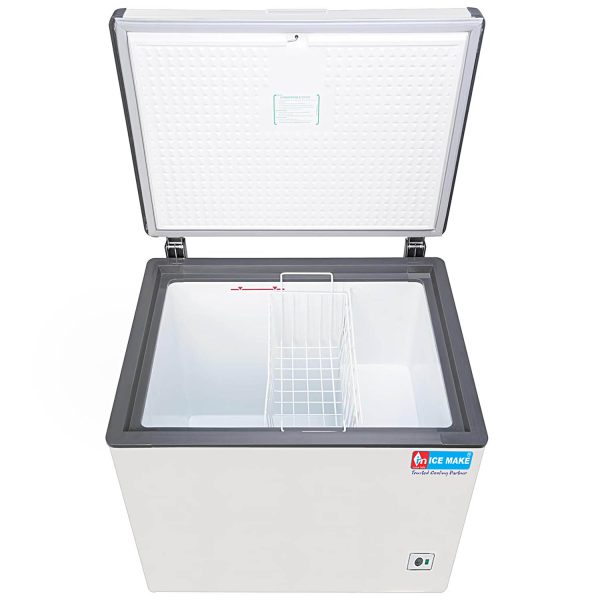 Icemake IHT250 SD, 210 Litre Convertible Single Door Deep Freezer, White
