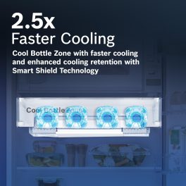 Bosch 187 L, 3 Star, Direct-Cool Single Door Refrigerator (CST18S23NI, Silver)
