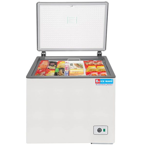 Icemake IHT250 SD, 210 Litre Convertible Single Door Deep Freezer, White