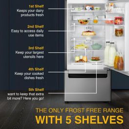 Whirlpool 228 L (283D) Frost Free Triple-Door Refrigerator (FP 283D PROTTON ROY GERMAN STEEL (Z) Double Door Refrigerator space)