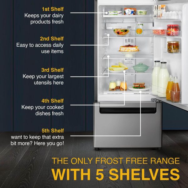 Whirlpool 228 L (283D) Frost Free Triple-Door Refrigerator (FP 283D PROTTON ROY GERMAN STEEL (Z) Double Door Refrigerator space)