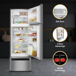 Whirlpool 228 L (283D) Frost Free Triple-Door Refrigerator (FP 283D PROTTON ROY GERMAN STEEL (Z) Double Door Refrigerator space)