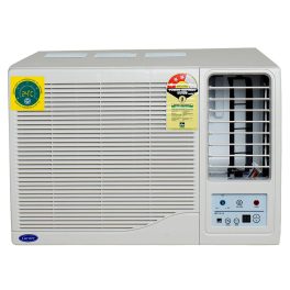 Carrier 12K 3S Estrella, 1 Ton 3 Star Window Fixed Speed AC with Copper, Dust Filter & Turbo Mode, White