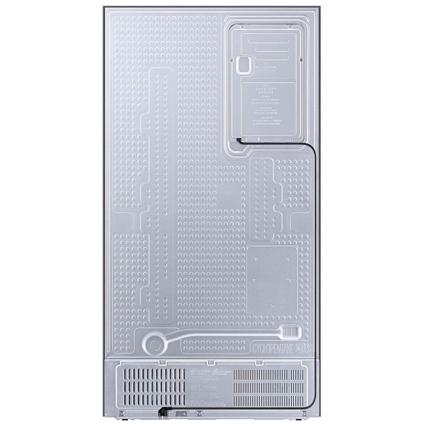 Samsung RS76CG80X0S9, 653 Litre 2 Star Side by Side Refrigerator with 5-in-1 Convertible Modes and 20 Year Compressor Warranty, Refined Inox