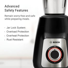 BOSCH MG6415A1KI TrueMixx Series 6, 750 W Juicer Mixer Grinder 5 Jars Black, Silver