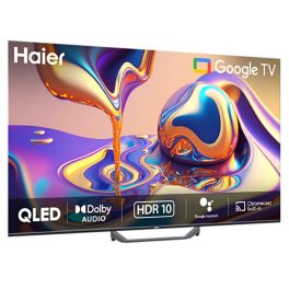 Haier H43S80FUX, 43 inch (108cm) HDR QLED Google TV with Dolby Vision Atmos and Hands Free Voice Control