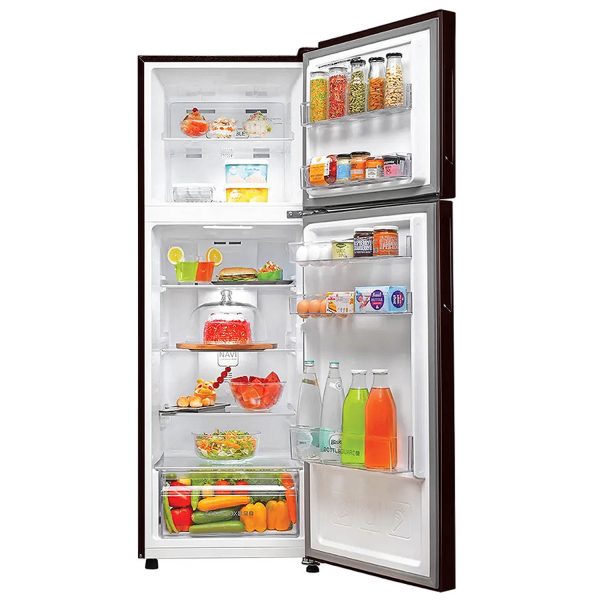 Haier 240 Litres 2 Star Frost Free 5 In 1 Convertable Twin Energy Saving Top Mount Refrigerator (HRF-2902CSG-P, Spiral Glass)