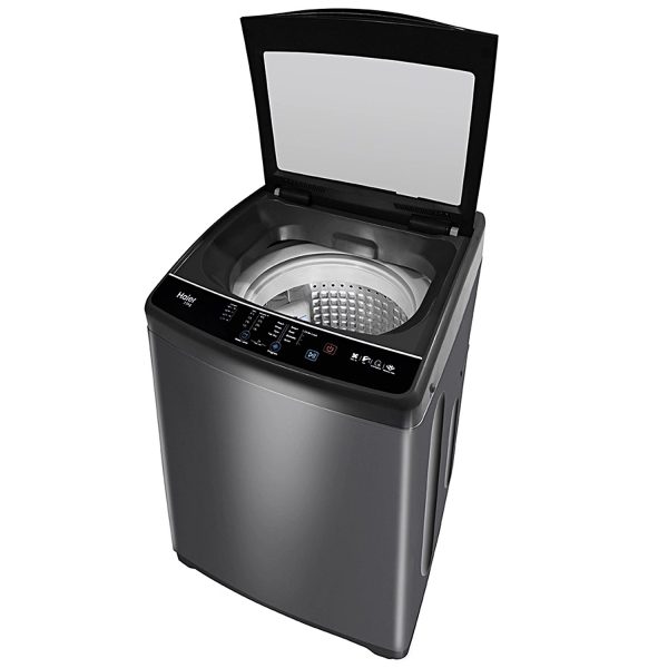Haier HWM80-316BK, 8 Kg 5 Star Top Load Fully Automatic Washing Machine With Ultra Fresh Air, Oceanus Wave Drum, Black