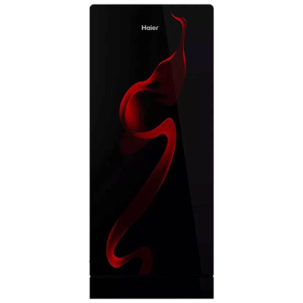 Haier 190 L, 5 Star, Spiral Glass Finish Direct Cool Single Door Refrigerator with Base Drawer REF HRD-2105PSG-P