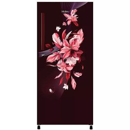 Haier HRD-2103CRO-P, 190 Litre 3 Star Direct Cool-Single Door Refrigerator with 1 Hour Icing Technology, Red Opal
