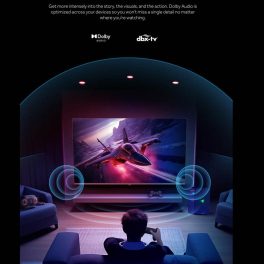 Haier H43S80FUX, 43 inch (108cm) HDR QLED Google TV with Dolby Vision Atmos and Hands Free Voice Control