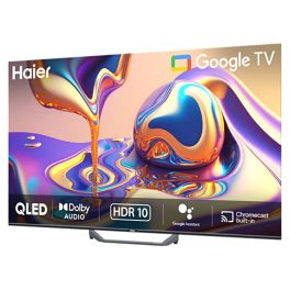 Haier H43S80FUX, 43 inch (108cm) HDR QLED Google TV with Dolby Vision Atmos and Hands Free Voice Control