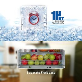 Haier 190 L, 5 Star, Marine Rose Finish Direct Cool Single Door Refrigerator with Base Drawer REF HRD-2105PMR-P