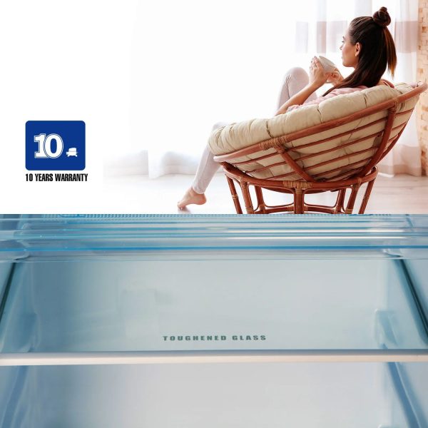 Haier 190 L, 5 Star, Marine Rose Finish Direct Cool Single Door Refrigerator with Base Drawer REF HRD-2105PMR-P