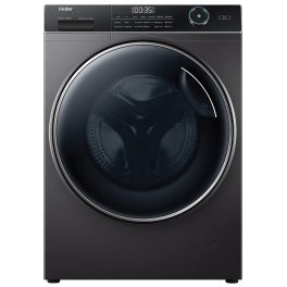 Haier HW80-DM14959CS8U1, 8KG 1400 RPM Fully Automatic Front Load Machine with Direct Motion Motor, 525MM Drum and Inbuilt Wi-Fi, Dark Silver