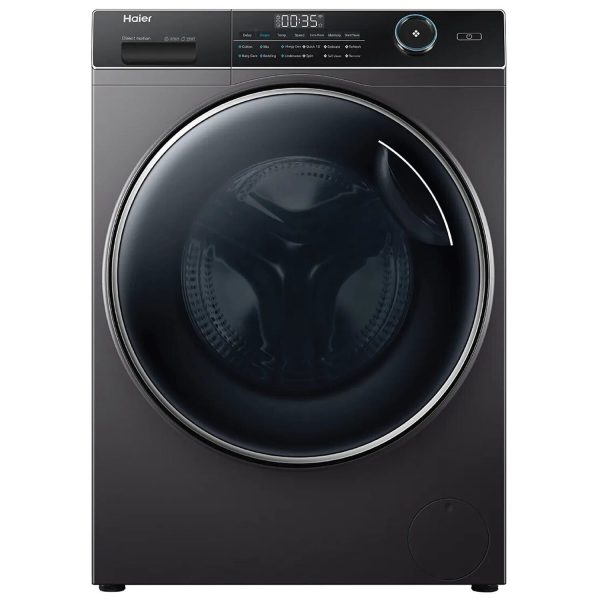 Haier HW80-DM14959CS8U1, 8KG 1400 RPM Fully Automatic Front Load Machine with Direct Motion Motor, 525MM Drum and Inbuilt Wi-Fi, Dark Silver