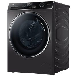 Haier HW80-DM14959CS8U1, 8KG 1400 RPM Fully Automatic Front Load Machine with Direct Motion Motor, 525MM Drum and Inbuilt Wi-Fi, Dark Silver