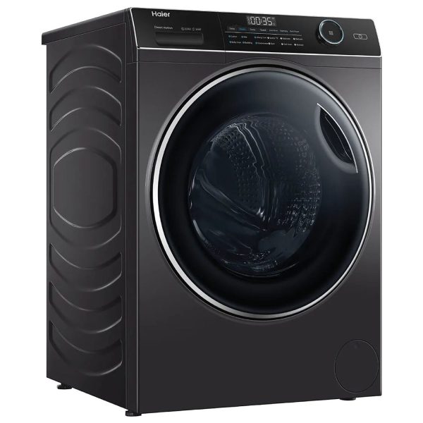 Haier HW80-DM14959CS8U1, 8KG 1400 RPM Fully Automatic Front Load Machine with Direct Motion Motor, 525MM Drum and Inbuilt Wi-Fi, Dark Silver