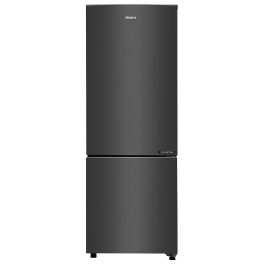 Haier 237 L, 2 Star, 8 In 1 Convertible, Twin Inverter Technology, Frost Free Double Door Bottom Mount Refrigerator (HRB-2872BGB-P Black, 2024 Model)