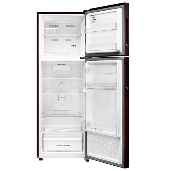 Haier 240 Litres 2 Star Frost Free 5 In 1 Convertable Twin Energy Saving Top Mount Refrigerator (HRF-2902CSG-P, Spiral Glass)
