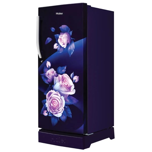 Haier 190 L, 5 Star, Marine Rose Finish Direct Cool Single Door Refrigerator with Base Drawer REF HRD-2105PMR-P