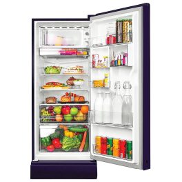 Haier 190 L, 5 Star, Marine Rose Finish Direct Cool Single Door Refrigerator with Base Drawer REF HRD-2105PMR-P