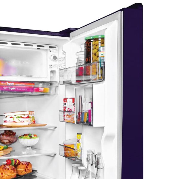 Haier 190 L, 5 Star, Marine Rose Finish Direct Cool Single Door Refrigerator with Base Drawer REF HRD-2105PMR-P
