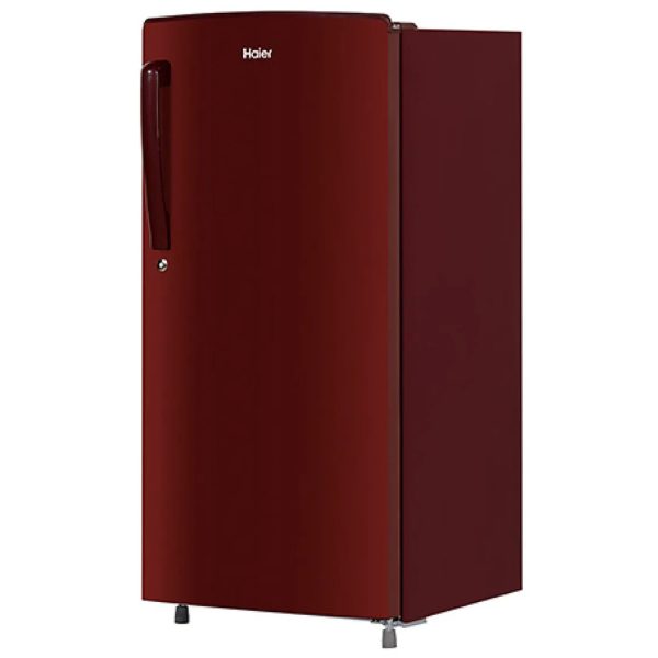 Haier 165 L 1 Star Direct Cool Single Door Refrigerator(Red Mono Finish, HRD-1861BBR-N)