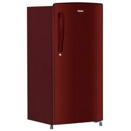 Haier 165 L 1 Star Direct Cool Single Door Refrigerator(Red Mono Finish, HRD-1861BBR-N)