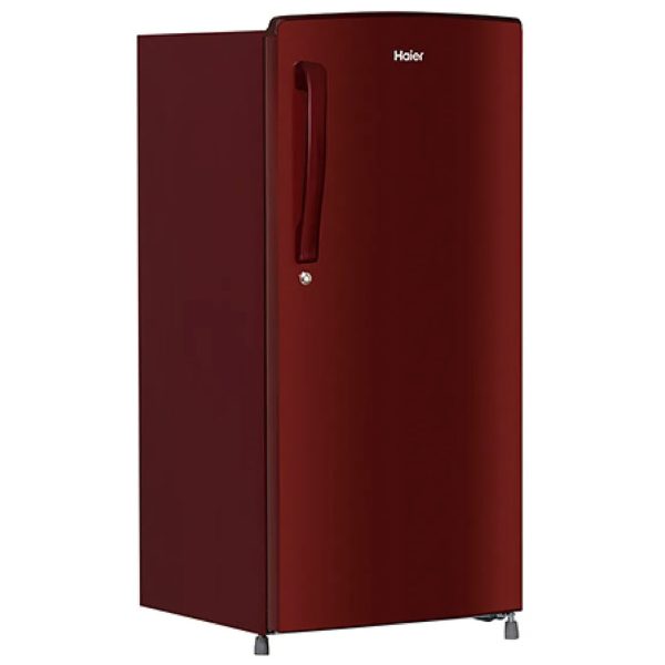 Haier 165 L 1 Star Direct Cool Single Door Refrigerator(Red Mono Finish, HRD-1861BBR-N)