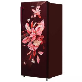 Haier HRD-2103CRO-P, 190 Litre 3 Star Direct Cool-Single Door Refrigerator with 1 Hour Icing Technology, Red Opal