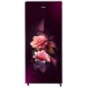 Haier HRD-2062CRDG, 185 Litre 2 Star Single Door Refrigerator with Glass Door and Stabilizer Free Operation, Red Dime