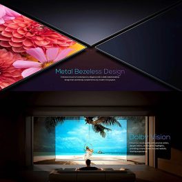 Haier 43P7GT, 4K Smart Google TV with Hands Free Voice Control, Dolby Atmos and Metal Bezeless Design, Black