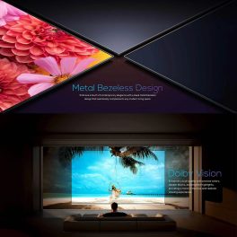 Haier 43Q6, 43 inch (109 cm) QLED 4K Smart Google TV with Hands Free Voice Control, Dolby Atmos and Metal Bezeless Design, Grey