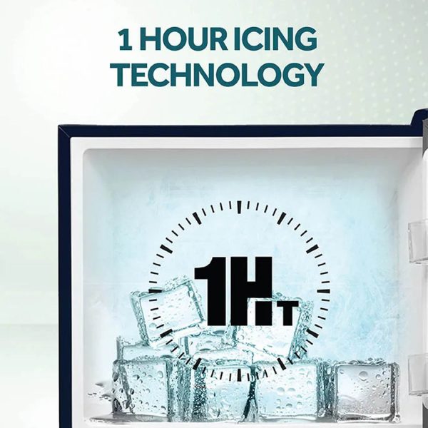 Haier HRF-3782BGI-P, 328 Litre 2 Star Double Door Refrigerator, 1 Hour Icing Technology & Magic Cooling, 10-in-1 Convertible, Green IONX