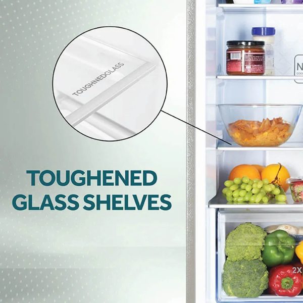 Haier HRF-3782BGI-P, 328 Litre 2 Star Double Door Refrigerator, 1 Hour Icing Technology & Magic Cooling, 10-in-1 Convertible, Green IONX