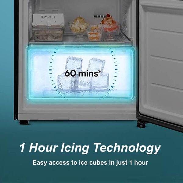 Haier 300 L, 2 Star, Twin Inverter Technology, Frost Free Double Door Bottom Mount Refrigerator (HRB-3502BS-P, Brushline Silver)