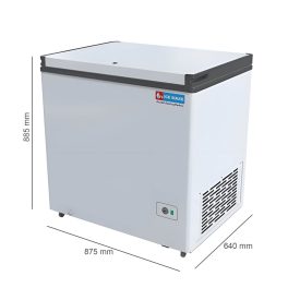 Icemake IHT250 SD, 210 Litre Convertible Single Door Deep Freezer, White
