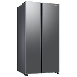 Samsung RS76CG80X0S9, 653 Litre 2 Star Side by Side Refrigerator with 5-in-1 Convertible Modes and 20 Year Compressor Warranty, Refined Inox