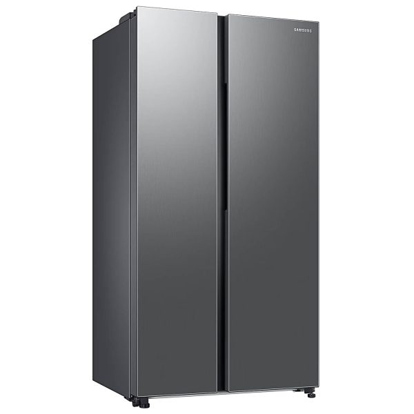Samsung RS76CG80X0S9, 653 Litre 2 Star Side by Side Refrigerator with 5-in-1 Convertible Modes and 20 Year Compressor Warranty, Refined Inox