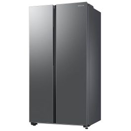 Samsung RS76CG80X0S9, 653 Litre 2 Star Side by Side Refrigerator with 5-in-1 Convertible Modes and 20 Year Compressor Warranty, Refined Inox