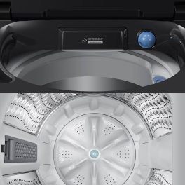 Samsung WA80F10S2CTL, 10 kg 5 Star Wi-Fi Inverter Fully Automatic Top Load Washing Machine, AI VRT+ Technology, Deep Charcoal
