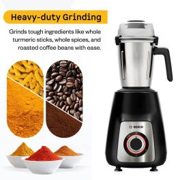 BOSCH MG6415A1KI TrueMixx Series 6, 750 W Juicer Mixer Grinder 5 Jars Black, Silver
