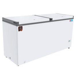 Icemake IHT550 DD, 505 Litre 4 Star Convertible Double Door Deep Freezer, 100 % Cooper Cooling Coil with Auto Defrost, White