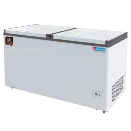 Icemake IHT550 DD, 505 Litre 4 Star Convertible Double Door Deep Freezer, 100 % Cooper Cooling Coil with Auto Defrost, White
