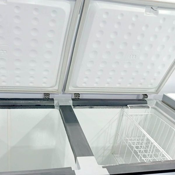 Icemake IHT350 DD, 305 Litre 4 Star Convertible Double Door Auto Defrost Deep Freezer, White