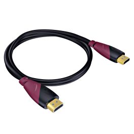 FINGERS Mega View 5 METER, HDMI-to-HDMI Cable - Ethernet, 4K HDR, 18 Gbps, Simple Plug-n-Play, Black