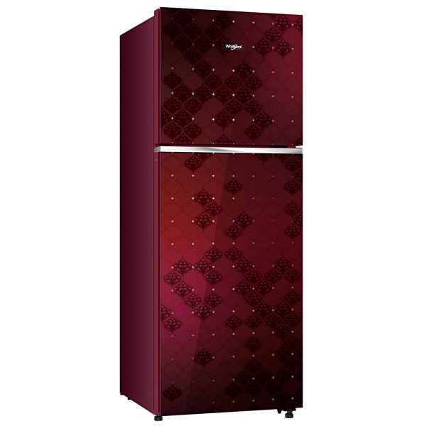 Whirlpool NEO278GD PRM, 235 L 2 Star Frost-Free Double Door Refrigerator, 10 Years Warranty on Compressor, Swarna Ruby
