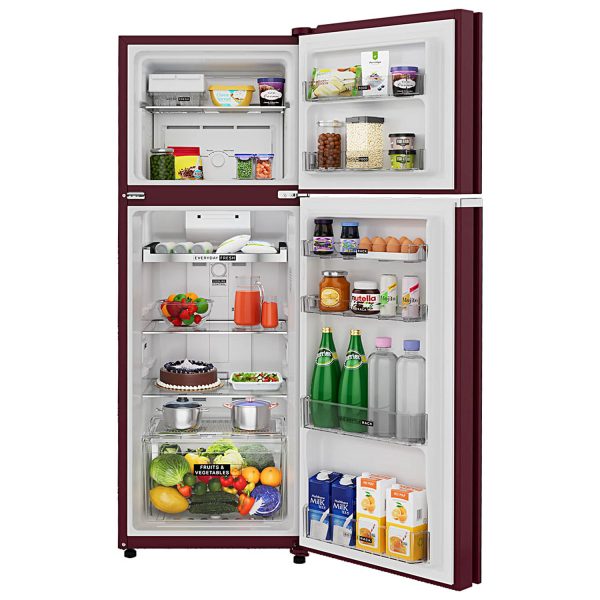 Whirlpool NEO278GD PRM, 235 L 2 Star Frost-Free Double Door Refrigerator, 10 Years Warranty on Compressor, Swarna Ruby